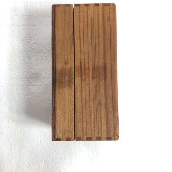 Vintage English Leather Cologne Box Collectible Wooden Storage Box Bathroom Deco - Picture 8 of 8